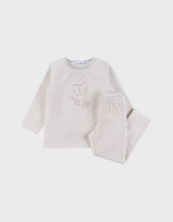 -Pyjama 2 pièces en velours