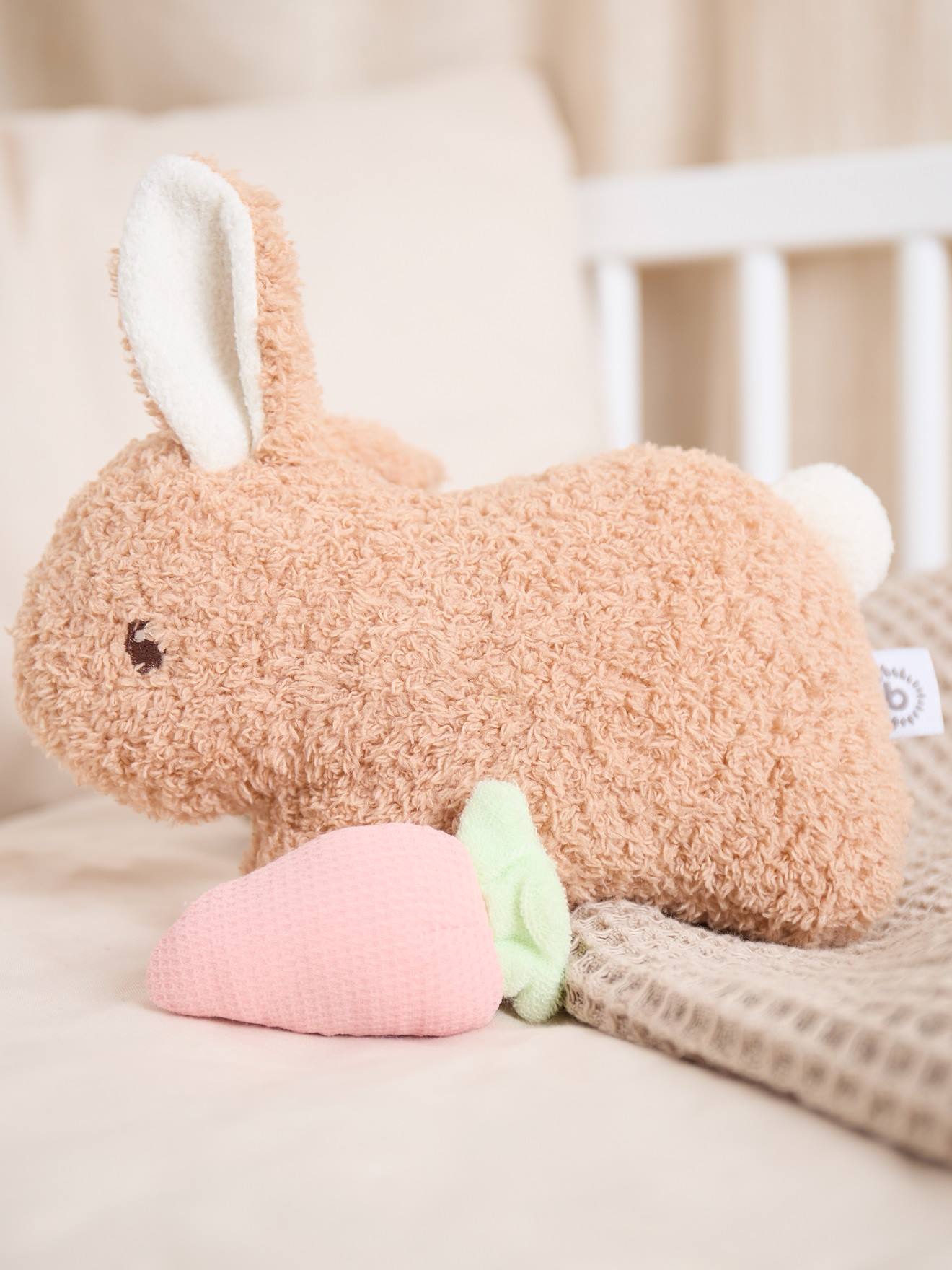 Peluche Lapin Fine En Bouclé – 20 Cm Lapin Fine (Bieco) - Image 2