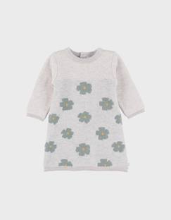 -Robe en tricot  avec motif floral