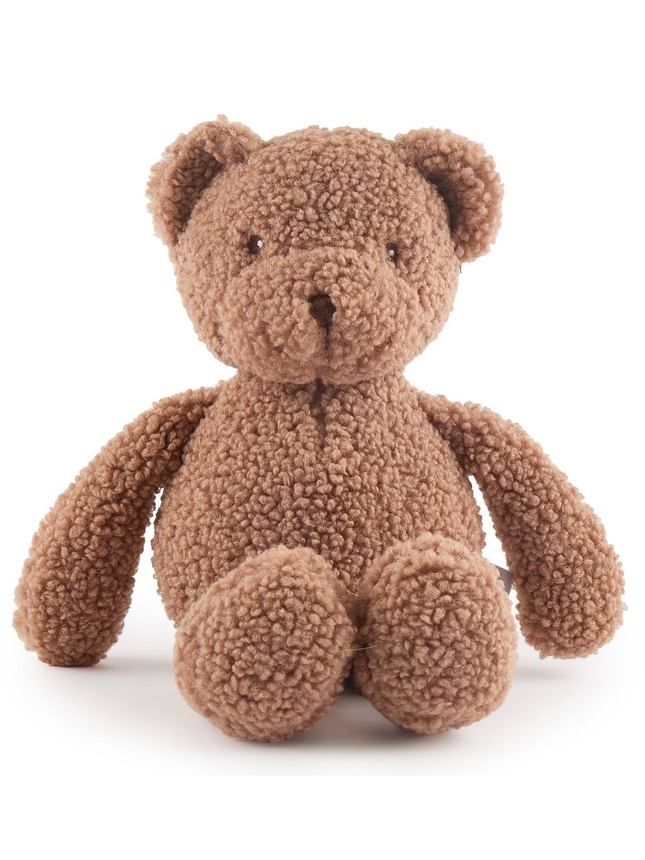 Peluche Ours Mika En Bouclé - 37 Cm Ourson Mika