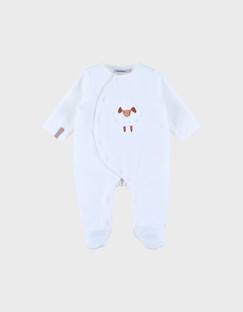 Pyjama bébé en velours avec broderie mouton  - vertbaudet enfant