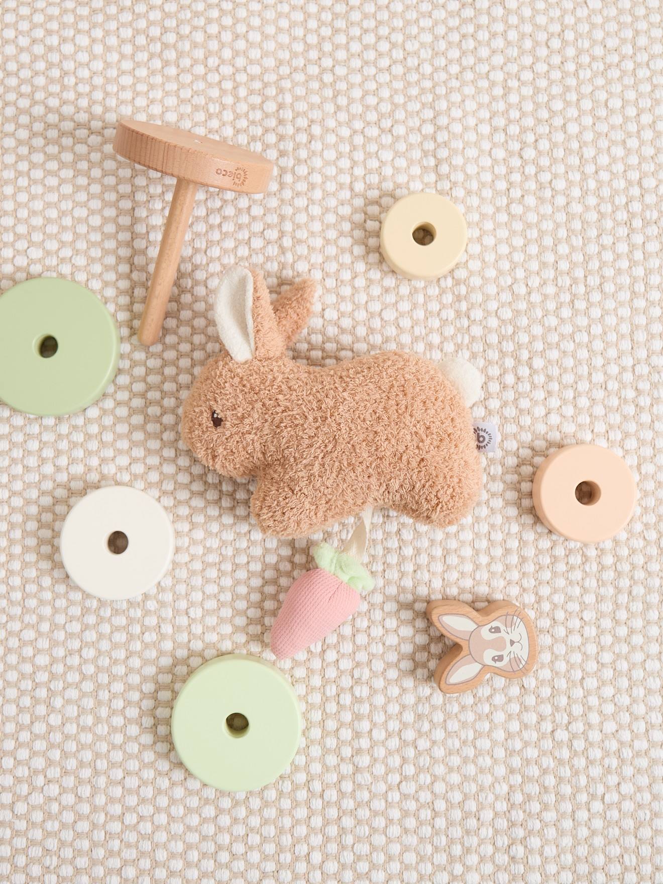 Peluche Lapin Fine En Bouclé – 20 Cm Lapin Fine (Bieco) - Image 3