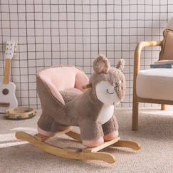Jouet-Premier âge-Bascules, chariots de marche, trotteurs et porteurs-Fauteuil faon à bascule pour enfant