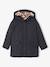 Ciré fille à capuche doublé sherpa anthracite+indigo+multicolore+rose pâle 1 - vertbaudet enfant 