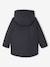 Ciré fille à capuche doublé sherpa anthracite+indigo+multicolore+rose pâle 3 - vertbaudet enfant 