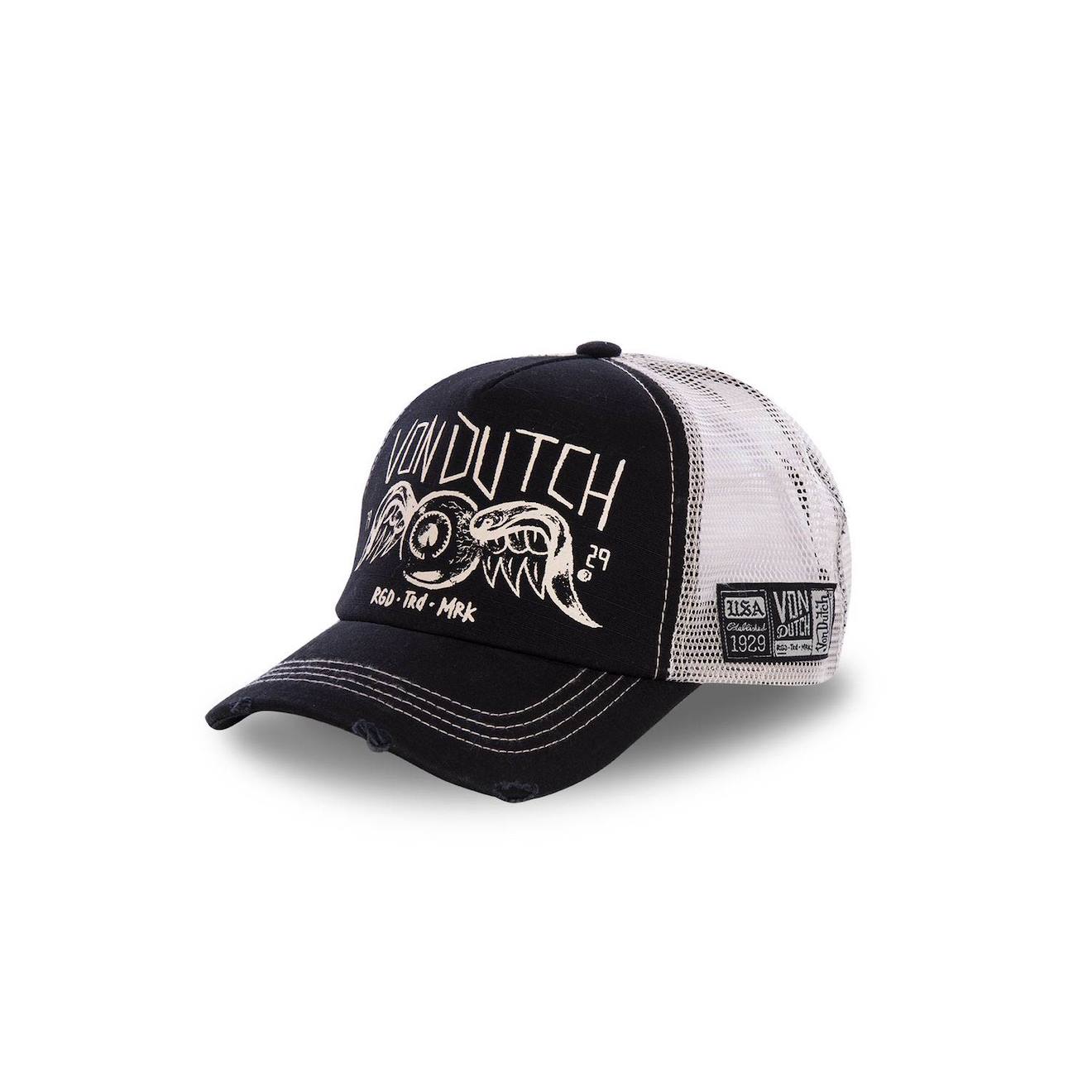 Casquette Trucker Avec Filet Crew Noir 24$