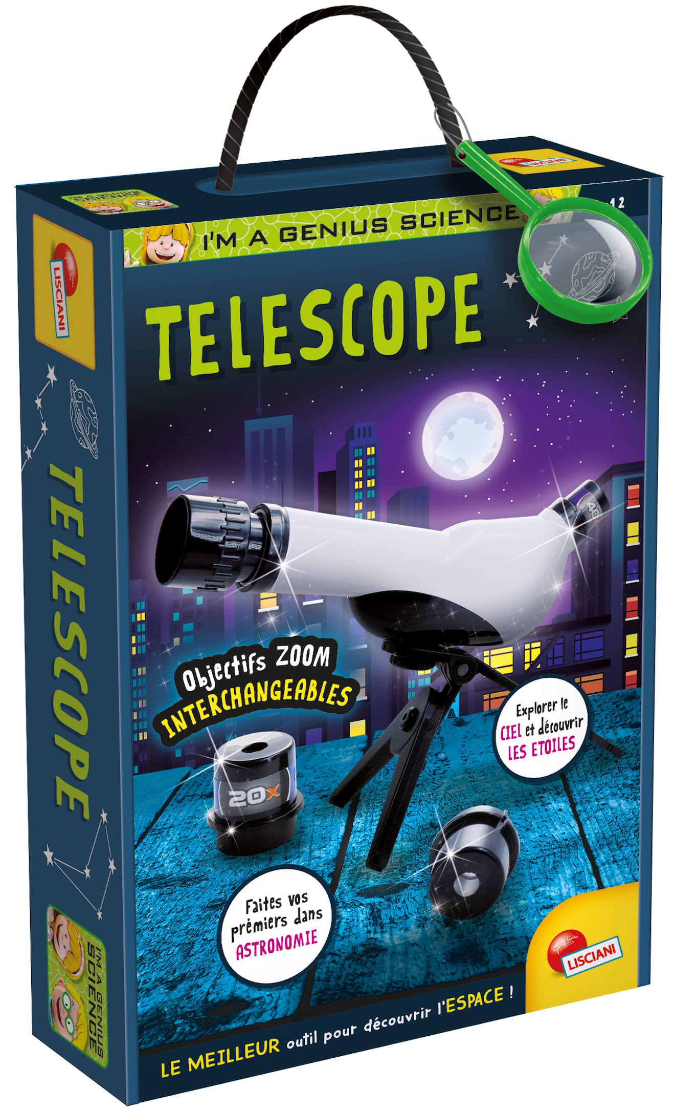 Telescope + Trépied Dès 7 Ans - Jeu Éducatif Astronomie, Observation Des Etoiles, Zoom Multicolore
