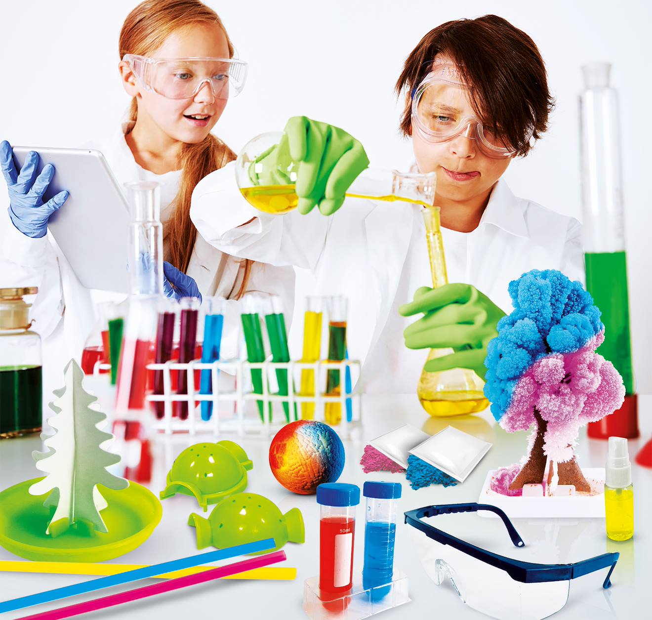 Kit Scientifique 230 Expériences Pour Enfants – Coffret Chimie Et Volcan – Cadeau STEM Garçons Et Filles 8+