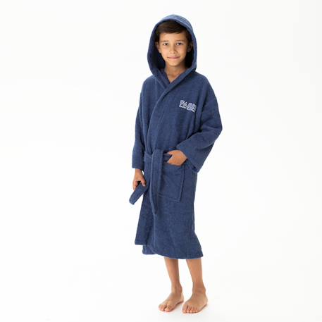 Peignoir enfant brodé 100% coton, psg parisian  - vertbaudet enfant
