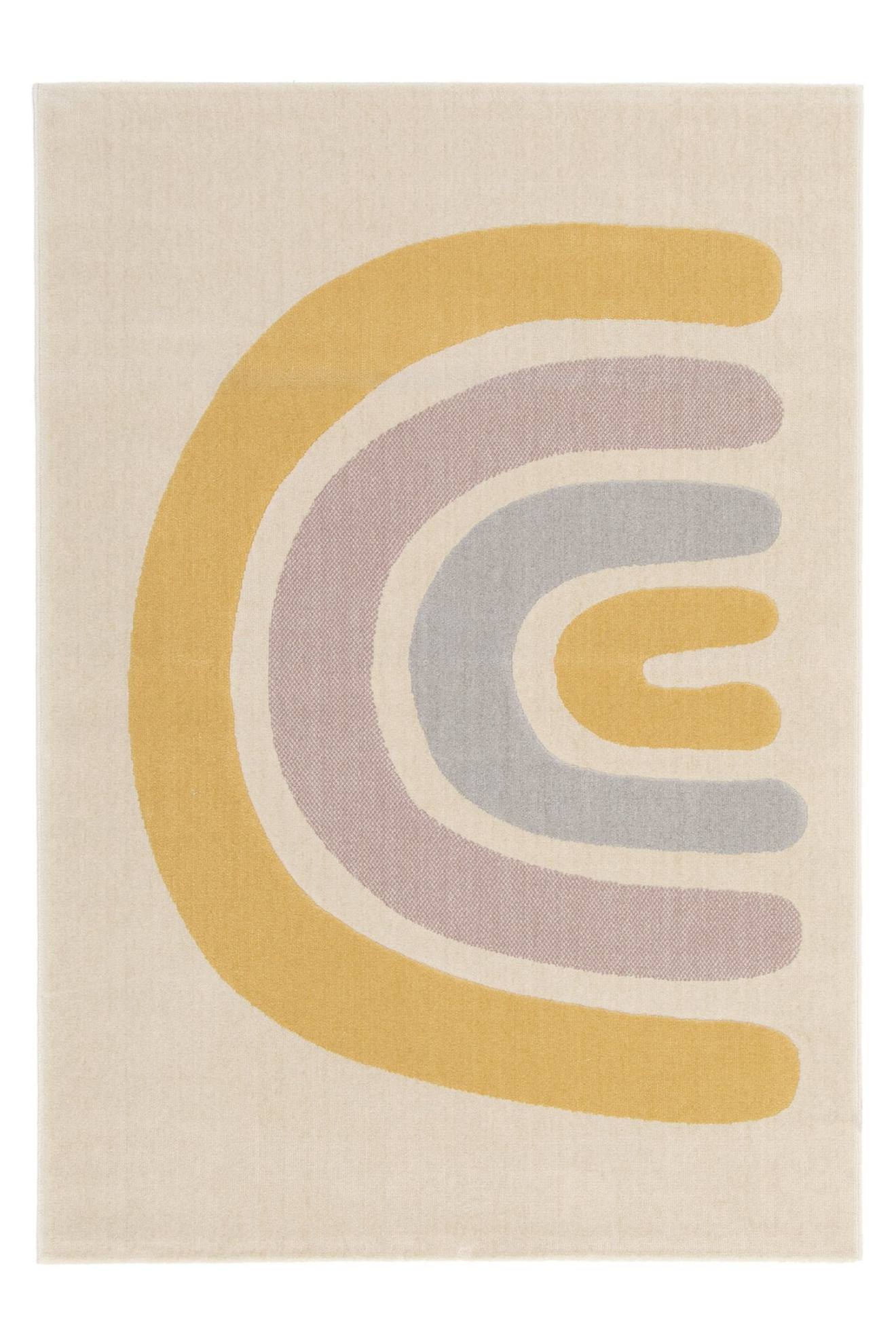 Tapis Enfant Super Doux Arc-en-ciel Multicolore