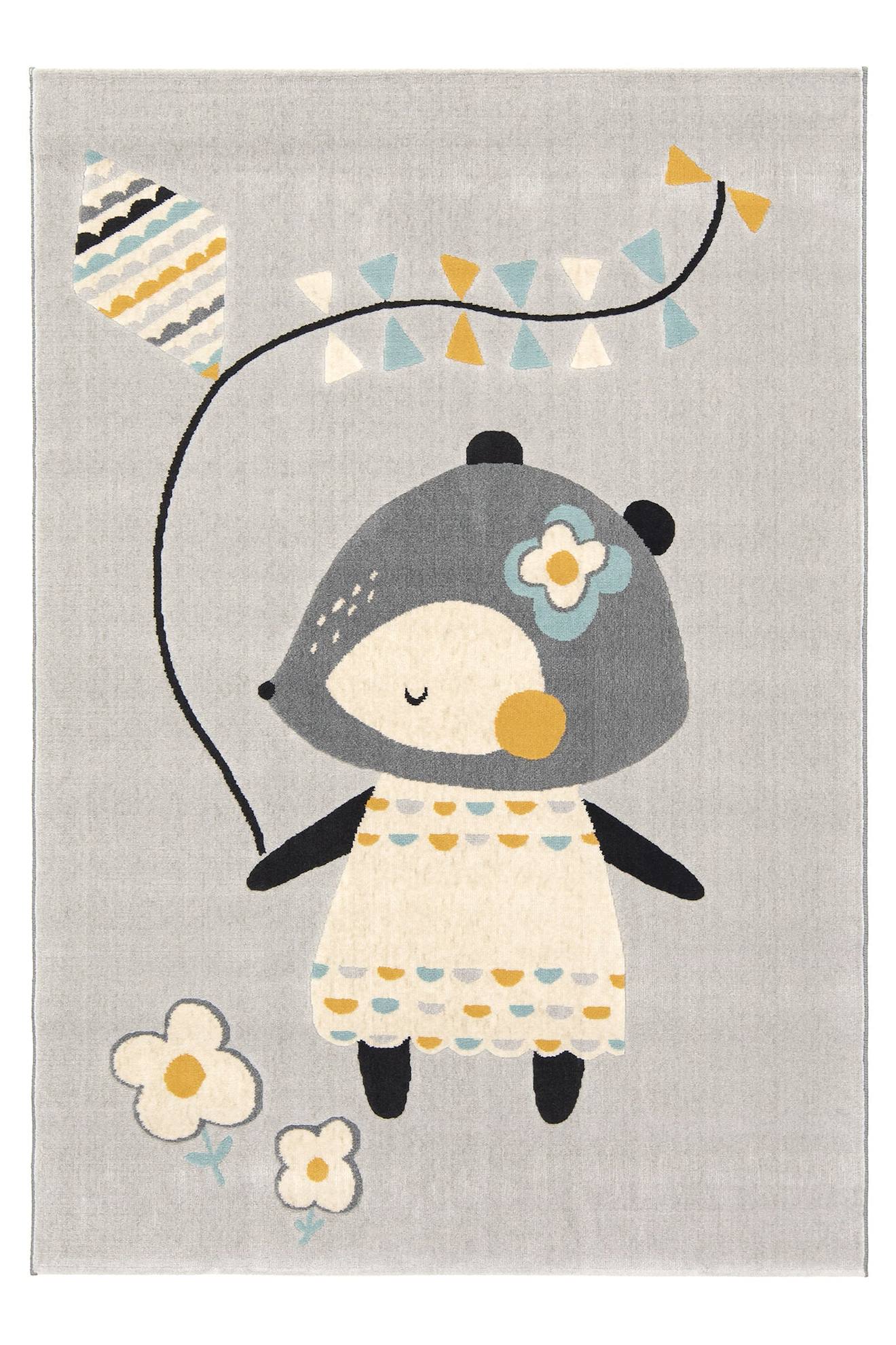 Tapis Enfant Doux Et Antistatique Jolly Gris