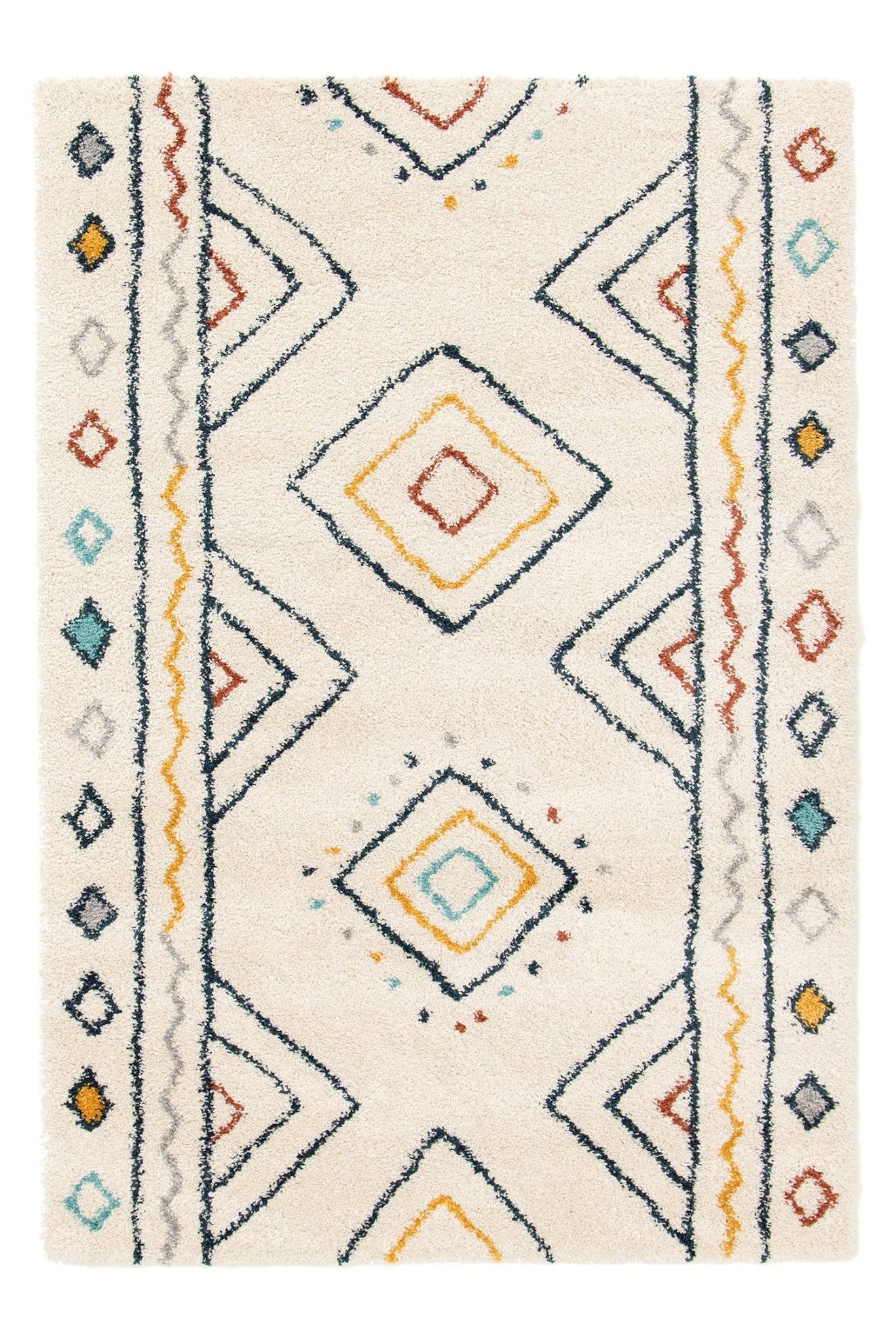 Tapis Enfant Doux Et Volumineux Aztec Beige