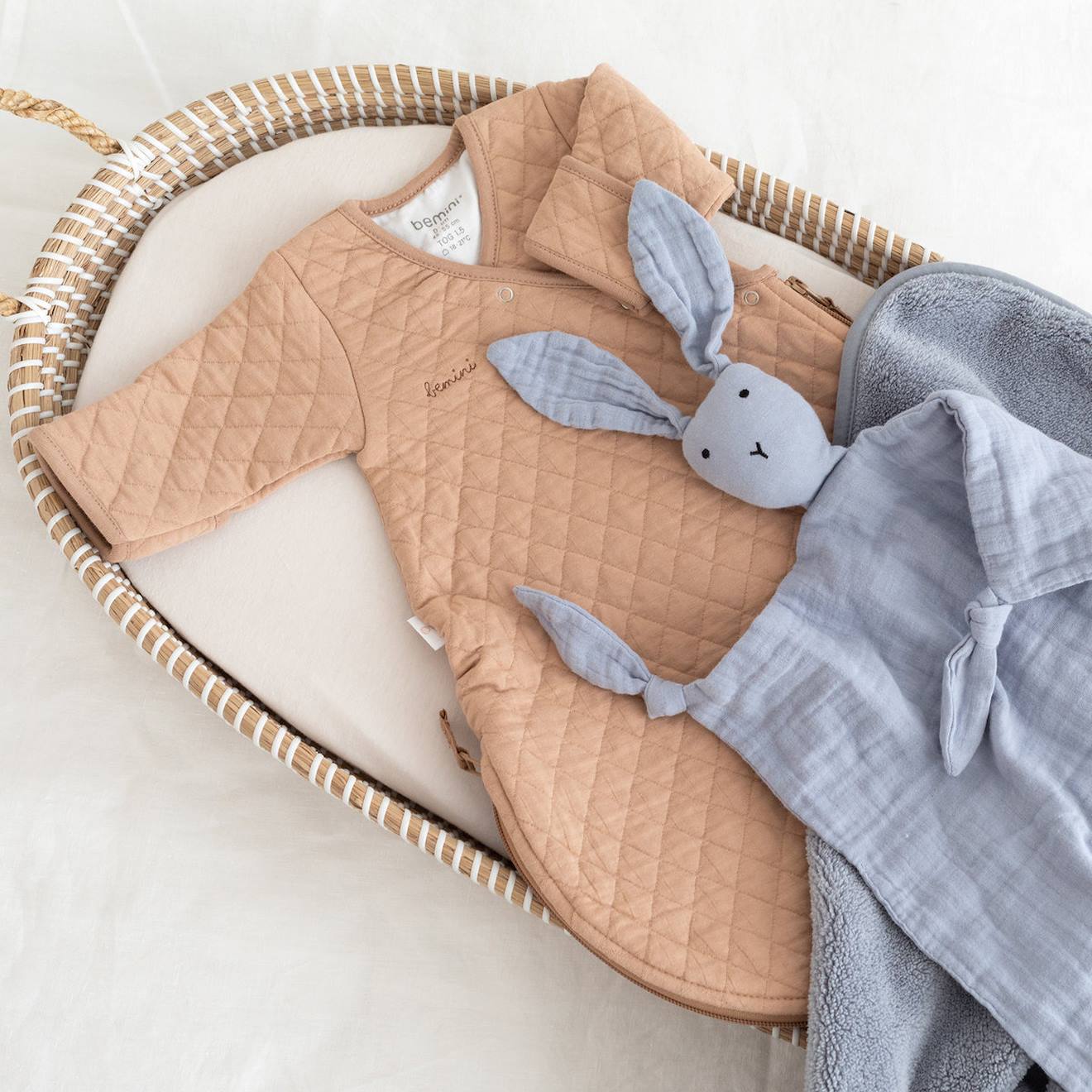 Gigoteuse Avec Moufles Mi-saison - Tog 1.5 Matelassé Confort Beige (Bemini) - Image 2