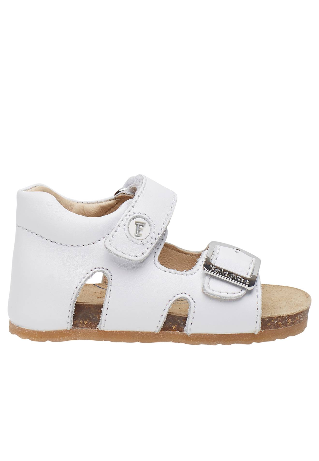 Sandales En Cuir De Veau Ciré Bea Blanc