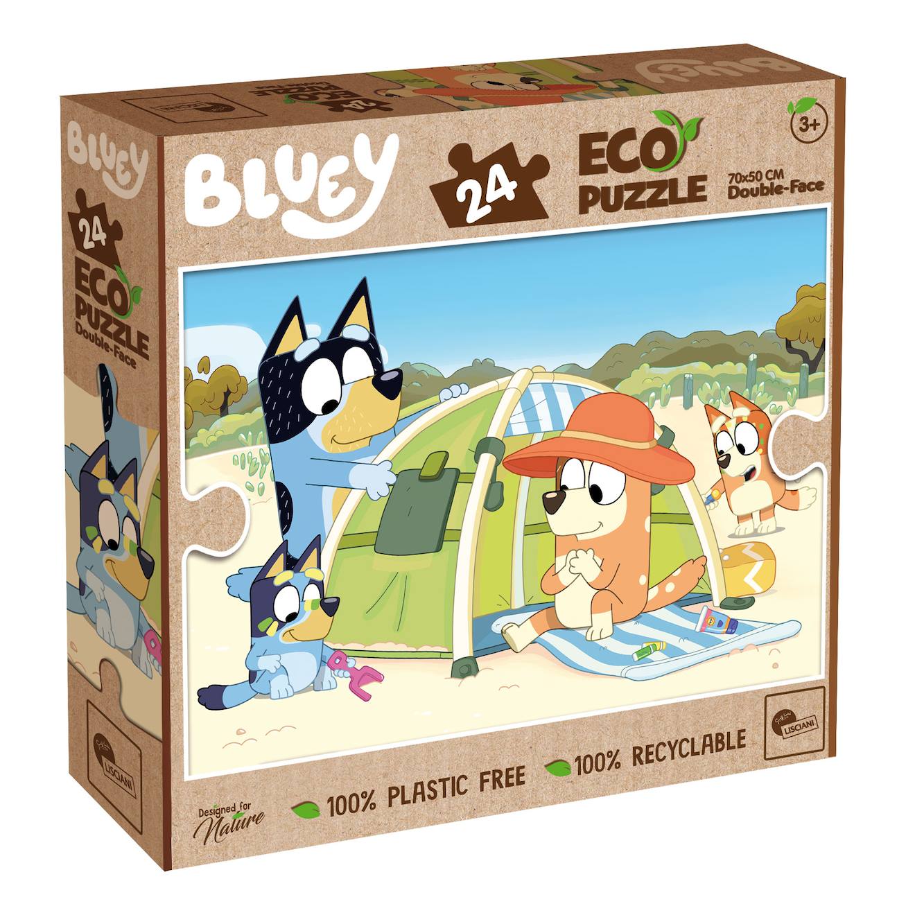 Eco-puzzle 24 Pcs Double Face Bing Multicolore