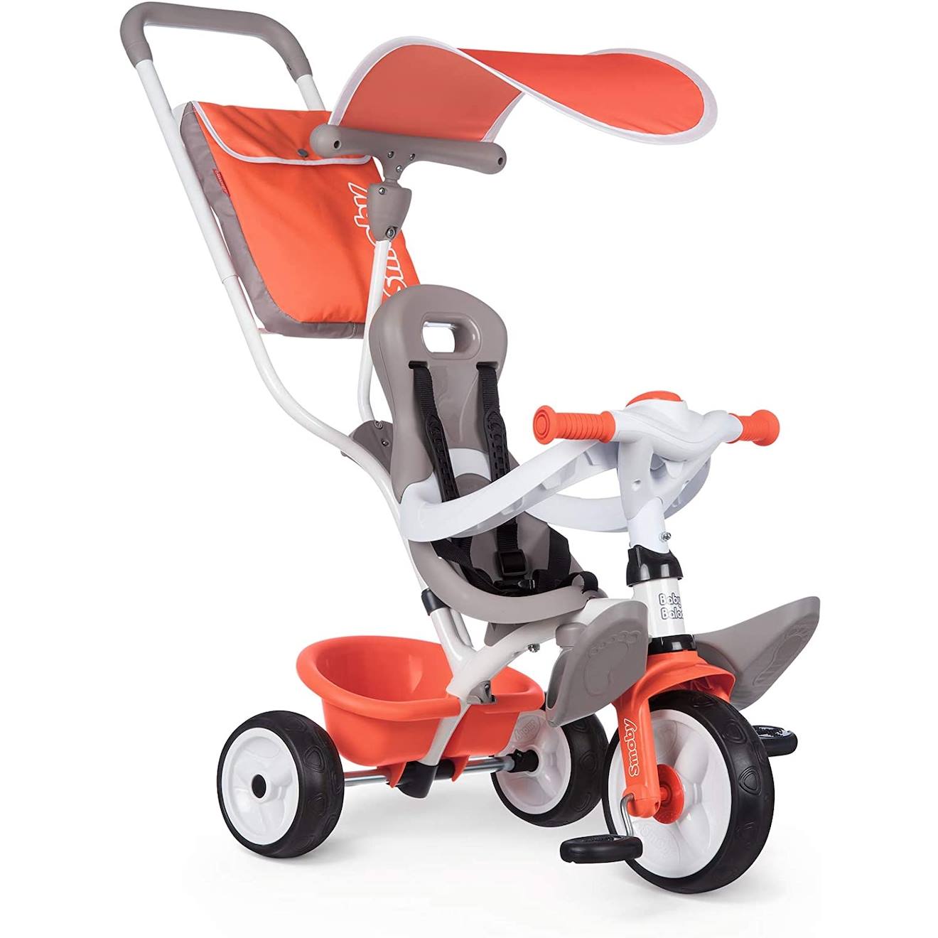 Tricycle+Baby+Balade+Orange+Et+Gris