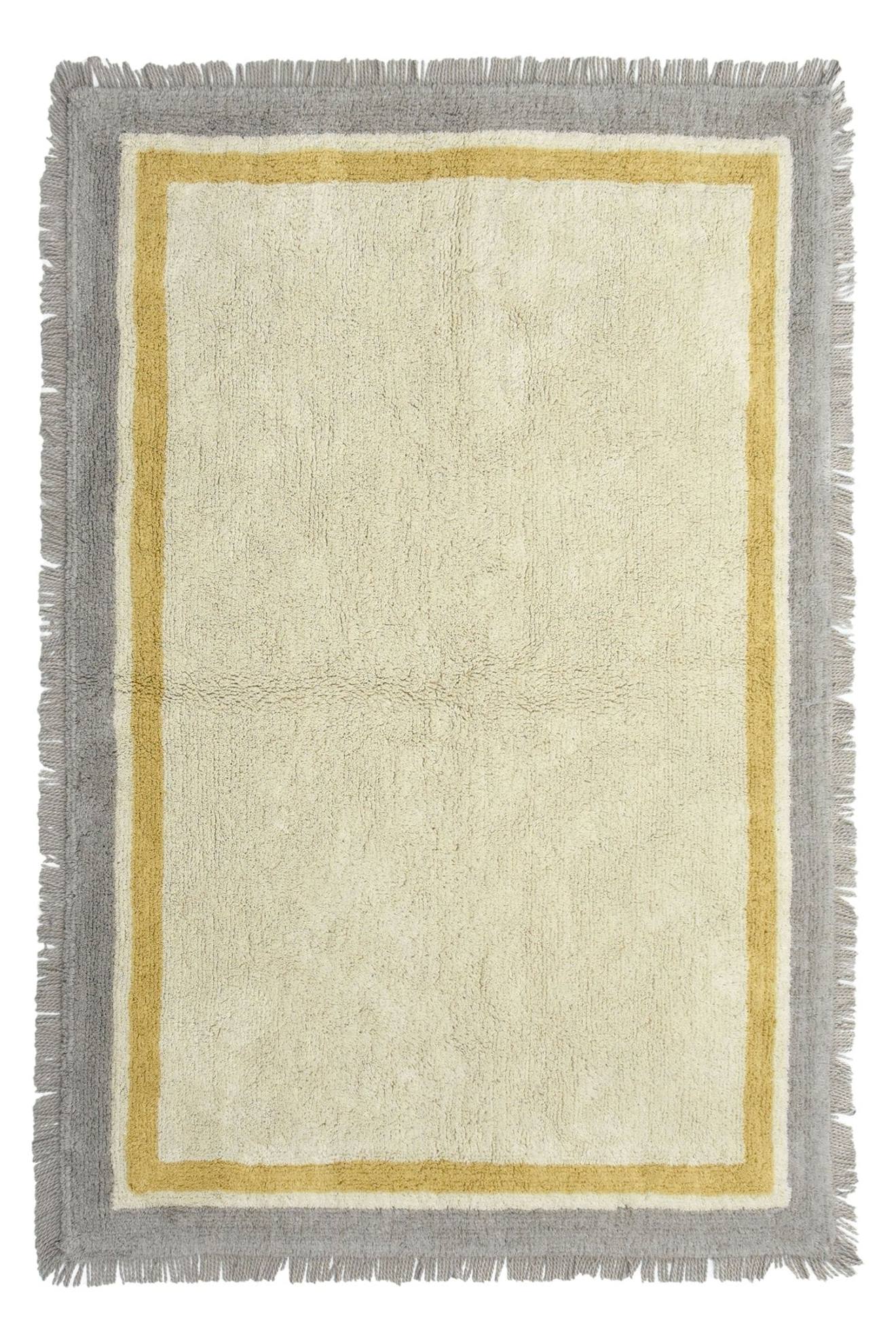 Tapis Enfant En Coton Oscar Gris