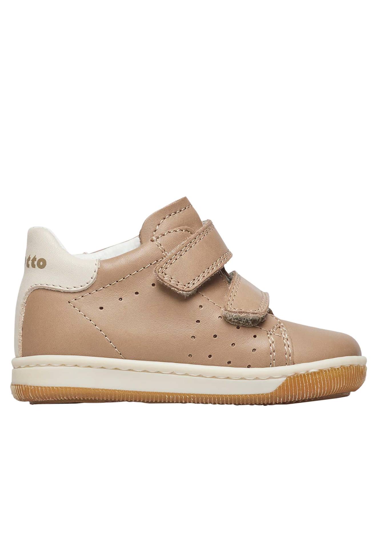 Chaussures En Nappa À Scratch Adam Vl Gris Tourterelle