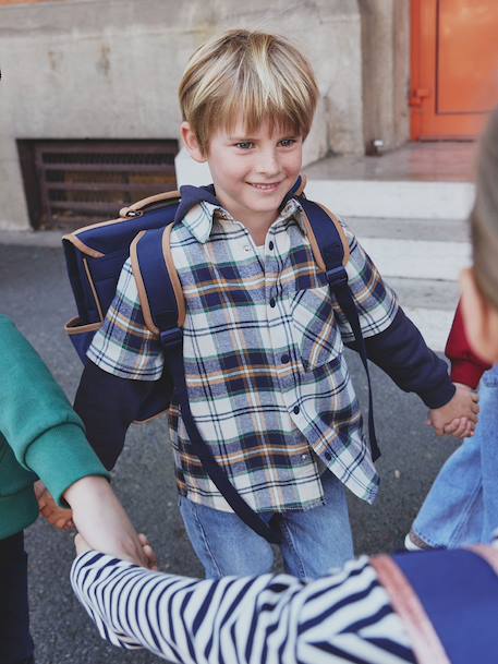 Garçon-Chemise-Chemise double matière effet 2 en 1 garçon