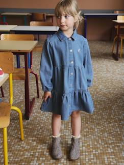 -Robe en denim léger fille