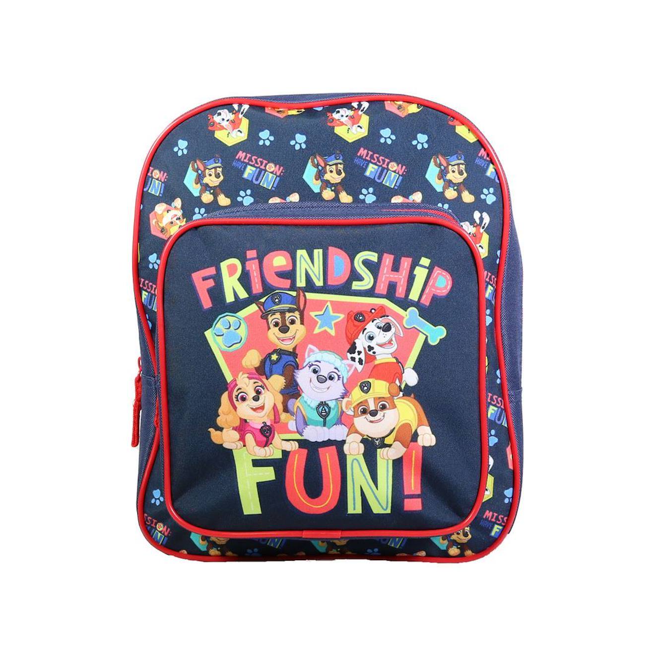 Sac À Dos Avec Poche Maternelle Pat'patrouille Friends Bleu