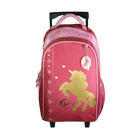 Fille-Accessoires-Sac à dos à roulettes primaire cybel