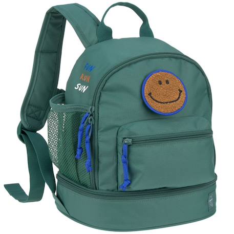 Mini sac à dos carré little gang khaki clair  - vertbaudet enfant