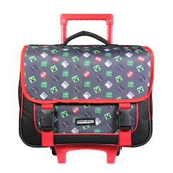 Cartable scolaire à roulettes primaire minecraft  - vertbaudet enfant