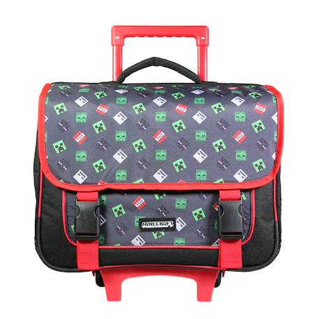Garçon-Accessoires-Cartable, trousse-Cartable scolaire à roulettes primaire minecraft