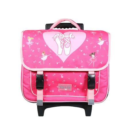 Cartable scolaire à roulettes primaire phileas danseuses  - vertbaudet enfant