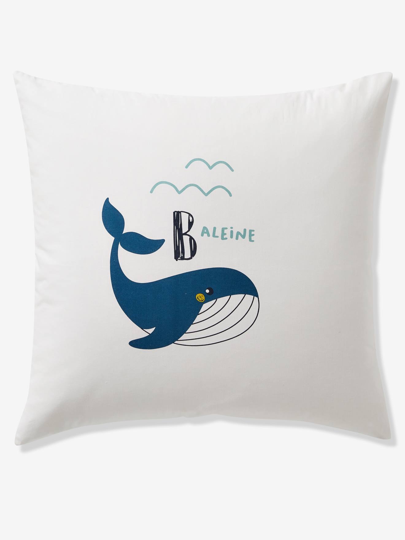 Housse De Couette 200x200 Cm Motif Baleine - Microfibre Douce - Set Avec 2 Taies D'oreiller 65x65 Cm