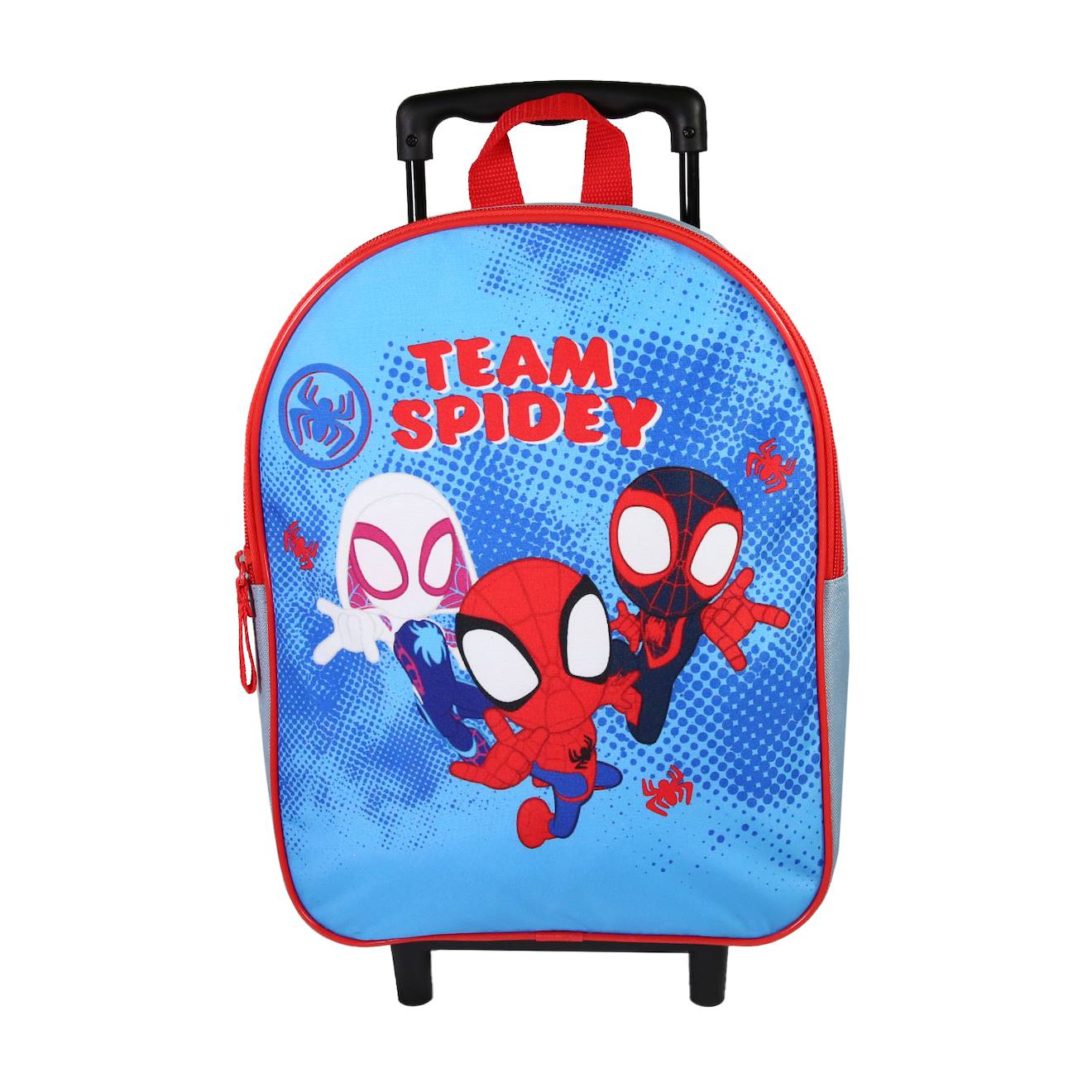 Sac À Dos Scolaire À Roulettes Maternelle Spiderman Bleu