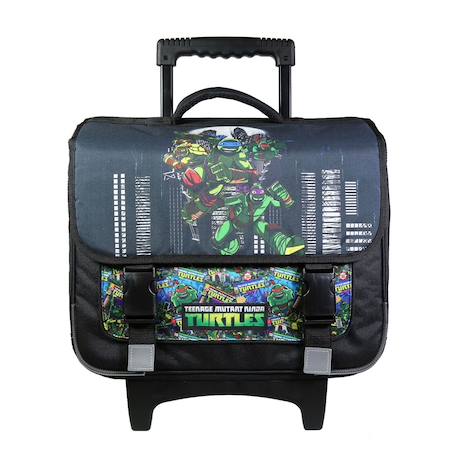 Cartable scolaire à roulettes tortues ninja  - vertbaudet enfant