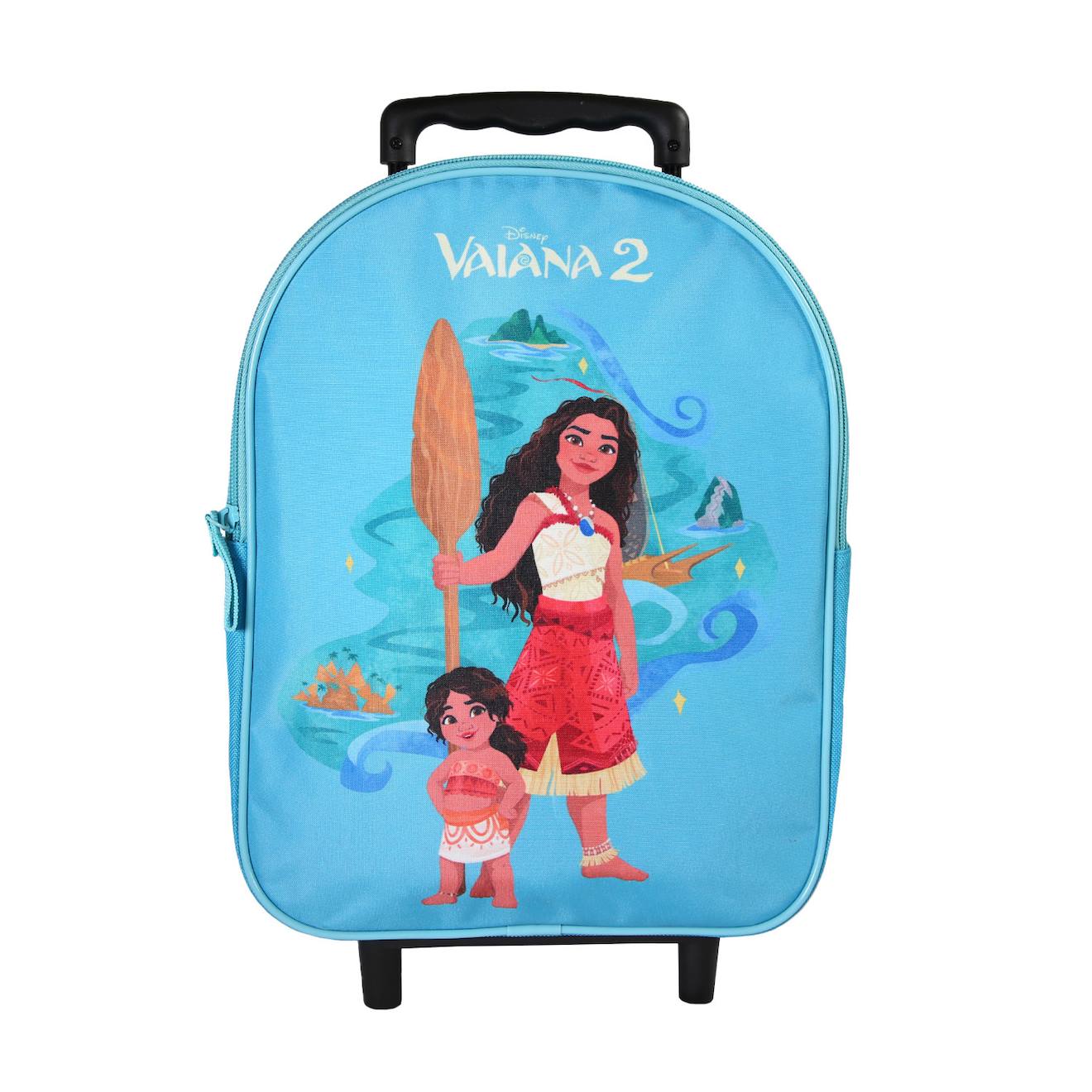Sac À Dos Scolaire À Roulettes Maternelle Vaiana Disney Bleu