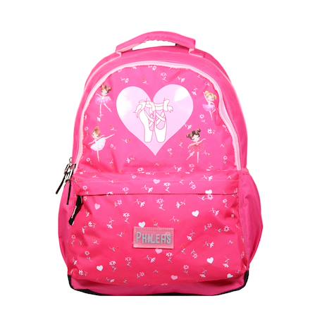 Sac à dos scolaire phileas  danseuses Rose 1 - vertbaudet enfant 