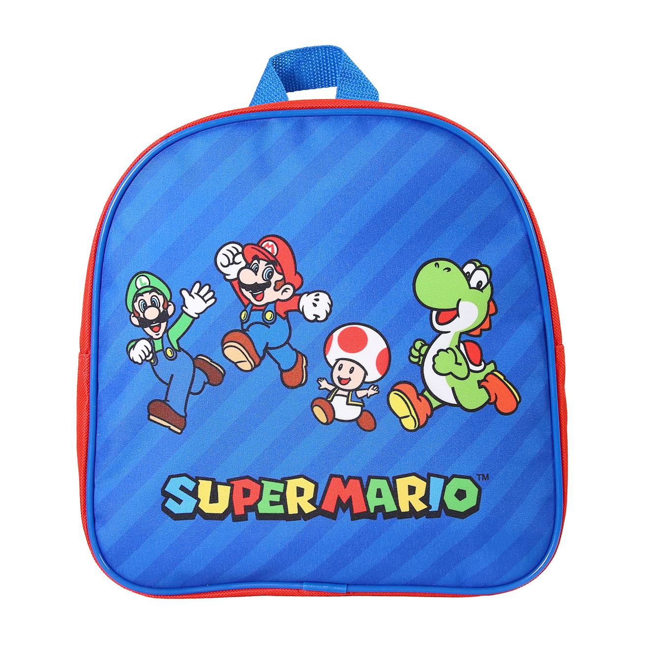 Sac À Dos Goûter Maternelle Super Mario Bleu