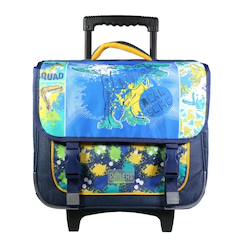 Cartable scolaire à roulettes phileas dinosaure  - vertbaudet enfant