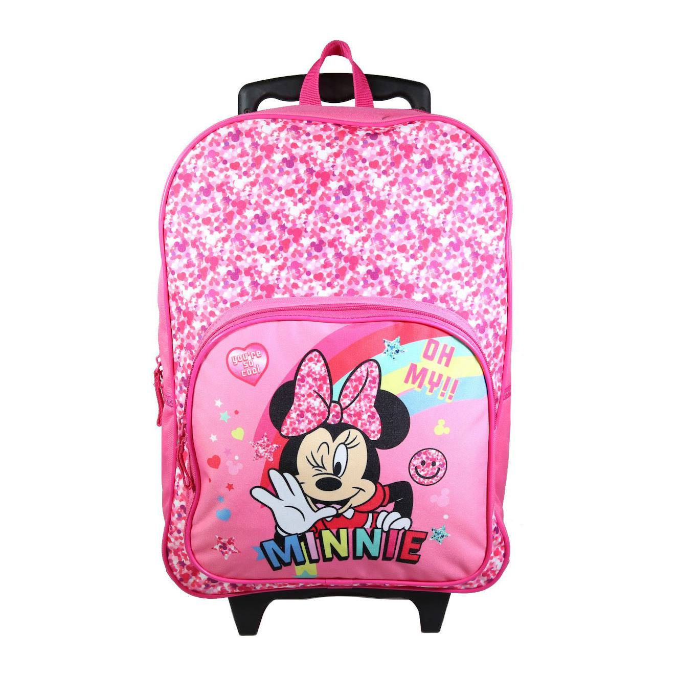 Sac Dos Scolaire Roulettes Minnie So Cool Rose 40 €