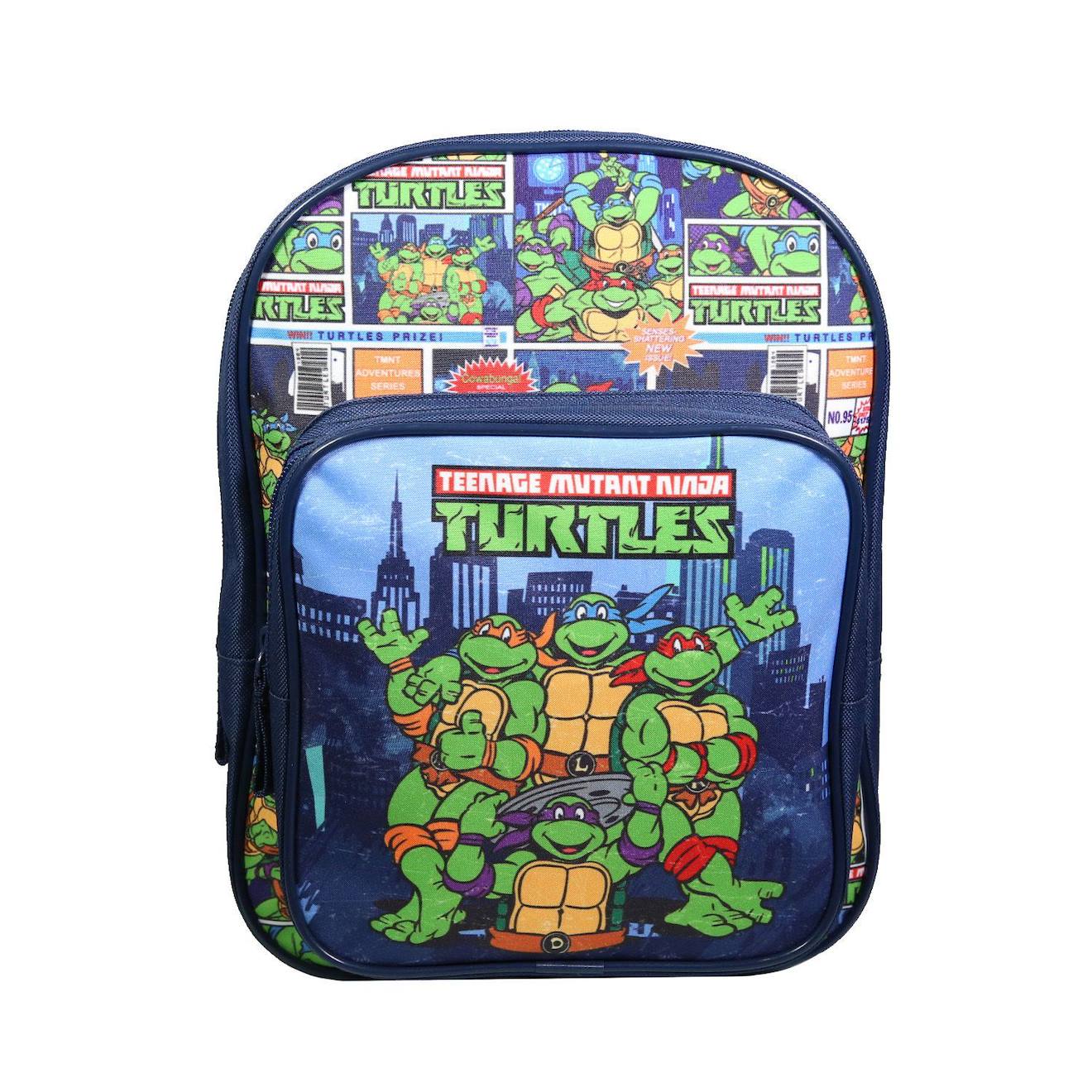 Sac À Dos Avec Poche Maternelle Tortues Ninja Bleu