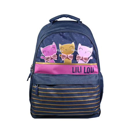 Sac à dos scolaire lili lou x phileas  - vertbaudet enfant