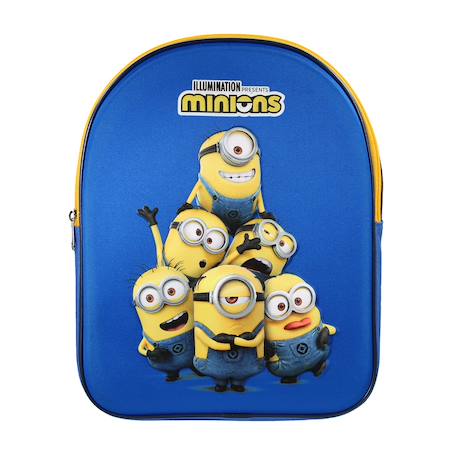 Bébé-Accessoires-Sac à dos goûter maternelle face eva 3d les minions