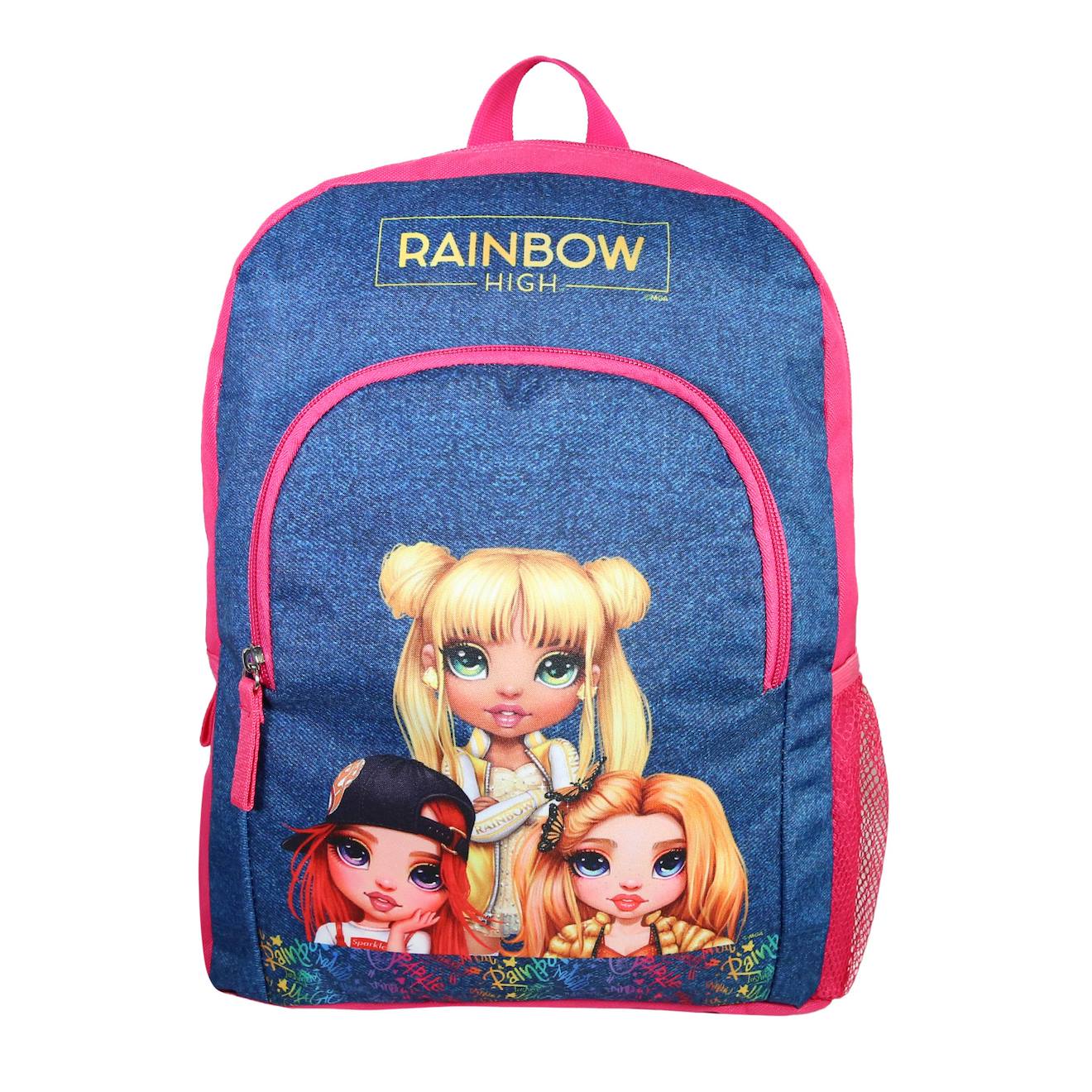 Sac À Dos Scolaire Avec Poche Rainbow High Rose