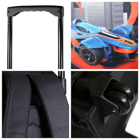 Sac à dos à roulettes primaire hot wheels Noir 5 - vertbaudet enfant 