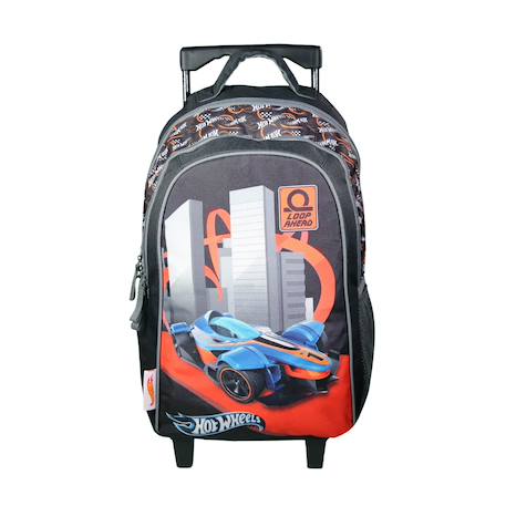 Sac à dos à roulettes primaire hot wheels Noir 1 - vertbaudet enfant 