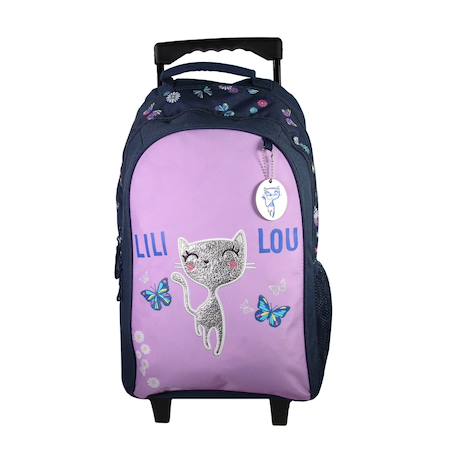 Fille-Sac à dos scolaire à roulettes lili lou