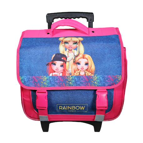 Cartable scolaire à roulettes primaire rainbow high  - vertbaudet enfant
