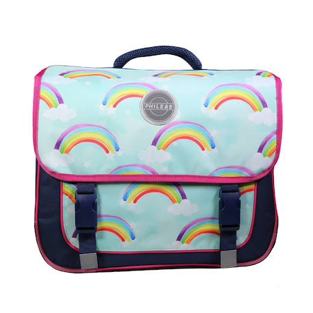 Cartable scolaire primaire phileas arc en ciel système smart comfort  - vertbaudet enfant