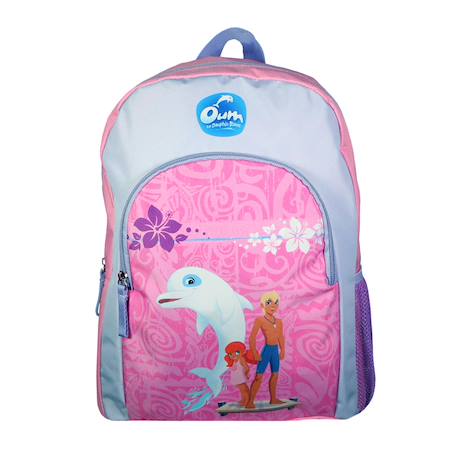 Sac à dos scolaire avec poche oum le dauphin  - vertbaudet enfant