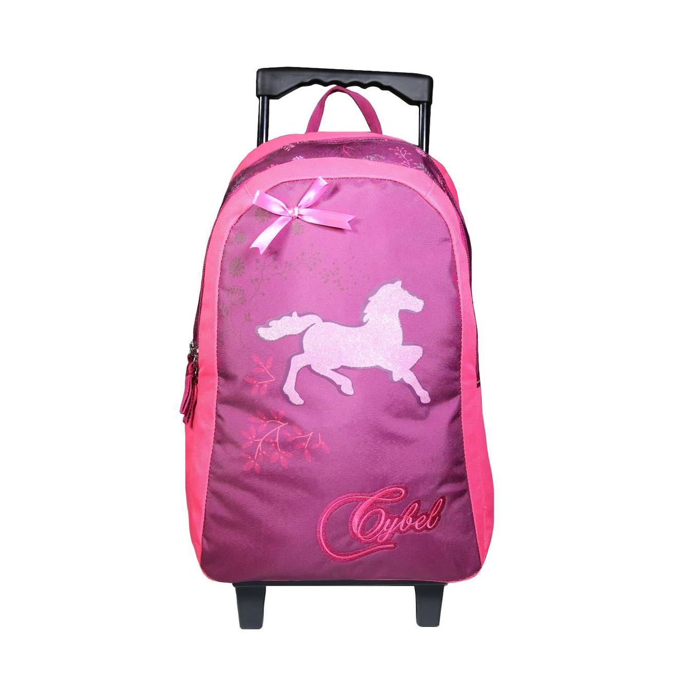 Sac Dos Roulettes Cybel Cheval Rose 30 €