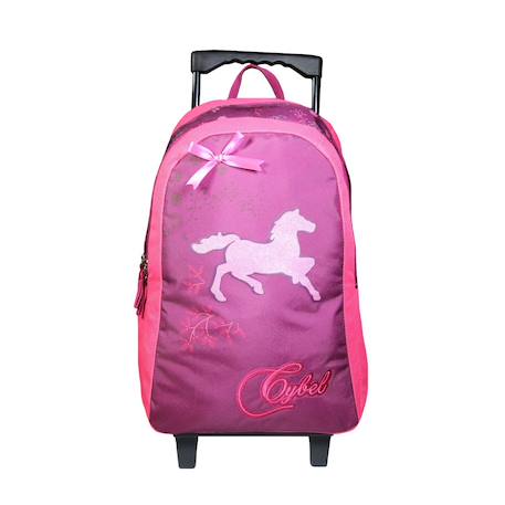Sac à dos à roulettes cybel cheval  - vertbaudet enfant